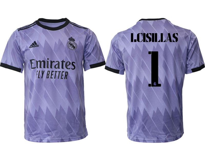 Men 2022-2023 Club Real Madrid away aaa version purple #1 Soccer Jersey
